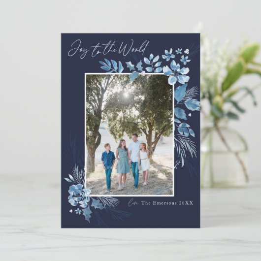 世界の水の色の花のクリスマスに喜び (スタンド正面)