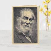 「世界の水夫になるために」ホイットマン引用文 カード (黄色い花)