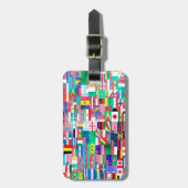 世界の水彩国旗 ラゲッジタグ (正面縦)