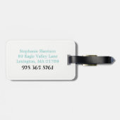 世界の水彩画の荷物のラベルは移動します ラゲッジタグ (裏面横)