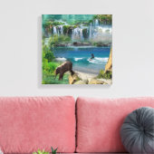 世界の海と川、湖、スポーツ活動 キャンバスプリント (インサイチュ (リビング))