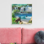 世界の海と川、湖、スポーツ活動 キャンバスプリント (インサイチュ (リビング))