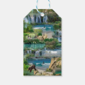 世界の海と川、湖、スポーツ活動 ギフトタグ (裏面)