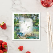 世界の海と川、湖、スポーツ活動 スタンダードカクテルナプキン (インサイチュ)