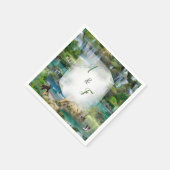 世界の海と川、湖、スポーツ活動 スタンダードカクテルナプキン (角)