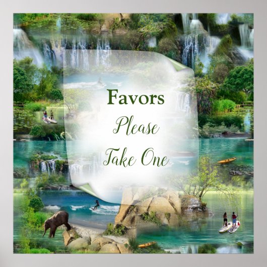 世界の海と川、湖、スポーツ活動 ポスター (正面)