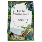 世界の海と川、湖、スポーツ活動 ミディアムペーパーバッグ (正面)