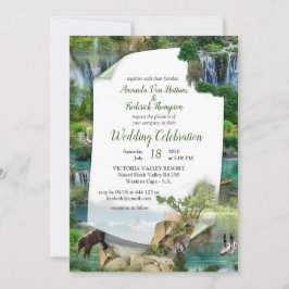 世界の海と川、湖、スポーツ活動 招待状