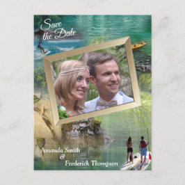 世界の海と川、湖、スポーツ活動 案内ポストカード