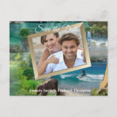 世界の海と川、湖、スポーツ活動 案内ポストカード (正面)