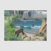 世界の海と川、湖、スポーツ活動 薄葉紙 (正面)