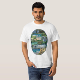 世界の海と川、湖、スポーツ活動 Tシャツ