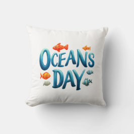 世界の海の日 – 海の日の魚とのお祝い クッション