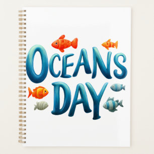 世界の海の日 – 海の日の魚とのお祝い プランナー手帳
