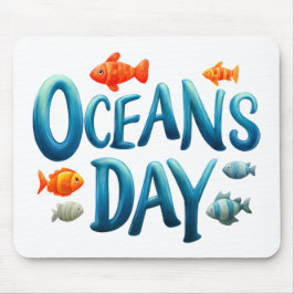 世界の海の日 – 海の日の魚とのお祝い マウスパッド