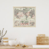 世界の海電流図 ポスター (キッチン)