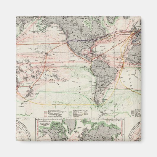 世界の海電流図 マグネット (正面)