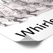 世界の渦巻き。人走々ののまわりに占星術 ポスター (角)