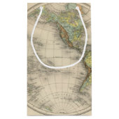 世界の測高の地図 スモールペーパーバッグ (裏面)