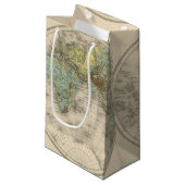 世界の測高の地図 スモールペーパーバッグ (正面アングル)