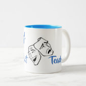 世界の演劇をパーソナライズ最高の先生 ツートーンマグカップ (正面右)