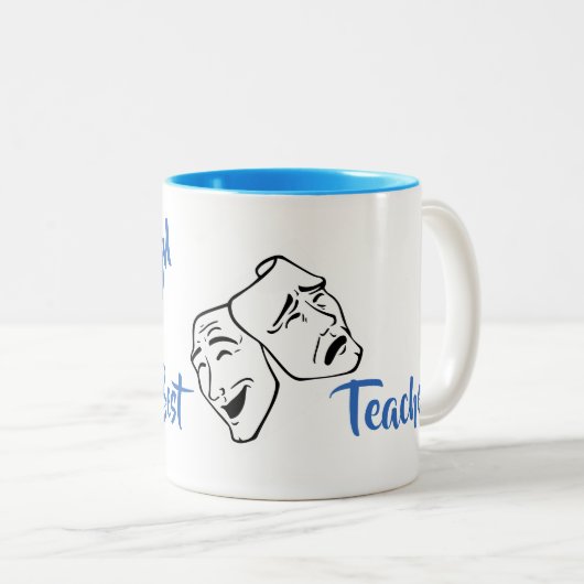 世界の演劇をパーソナライズ最高の先生 ツートーンマグカップ (正面右)
