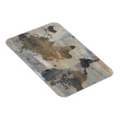 世界の灰色の石の地図 マグネット (右側)