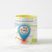世界の父コーヒーマグ最高のへの道順 マグカップ (中央)