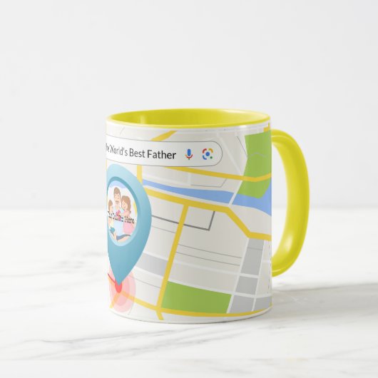 世界の父コーヒーマグ最高のへの道順 マグカップ (正面右)