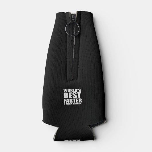 世界の父最高ののパパ贈り物 ボトルクーラー (裏面)