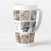 世界の父最高の名Instagram Photo Collage カフェラテマグ (右アングル)