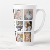 世界の父最高の名Instagram Photo Collage カフェラテマグ (右)