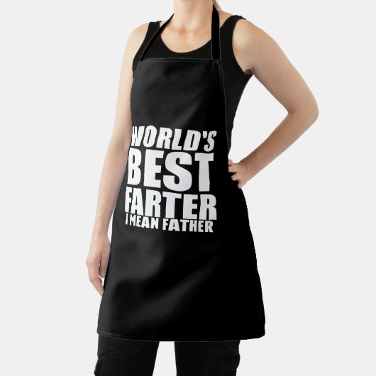 世界の父最高の親の贈り物 エプロン (インサイチュ)