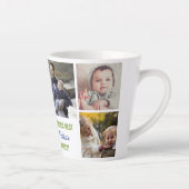 世界の父親インスタグラ最高のムの写真のコラージュ名 カフェラテマグ (右)