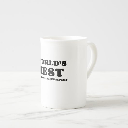 世界の物理的最高のなセラピスト ボーンチャイナマグカップ (正面右)