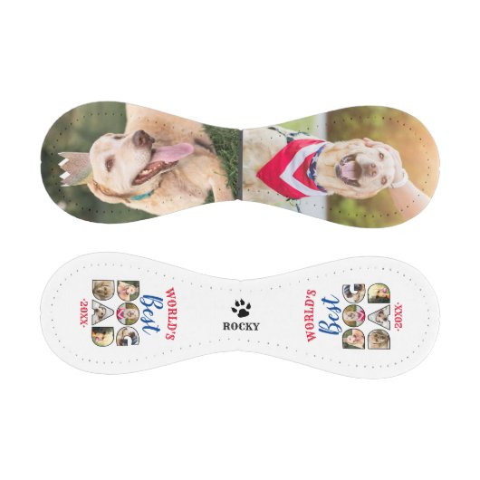 世界の犬のパパ最高の引用文、フォトコラージュ犬の恋人 野球ボール (パネル)