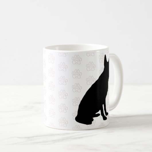 世界の犬のマ最高のマ – カスタマイズ可能 コーヒーマグカップ (正面右)