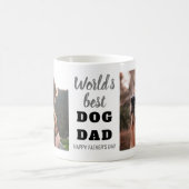 世界の犬の最高のパパの父の日2の写真 コーヒーマグカップ (中央)