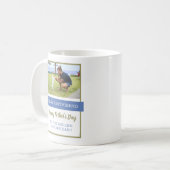 世界の犬の最高のパパカスタム写真の父の日 コーヒーマグカップ (正面左)