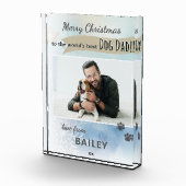 世界の犬の最高のパパクリスマスフォトブロック フォトブロック (右)