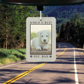 世界の犬最高ののパパポートがペットの写真フレームをプリント カーエアーフレッシュナー