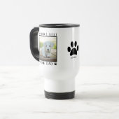 世界の犬最高ののパパポート印刷名ペットの写真 トラベルマグ (正面左)