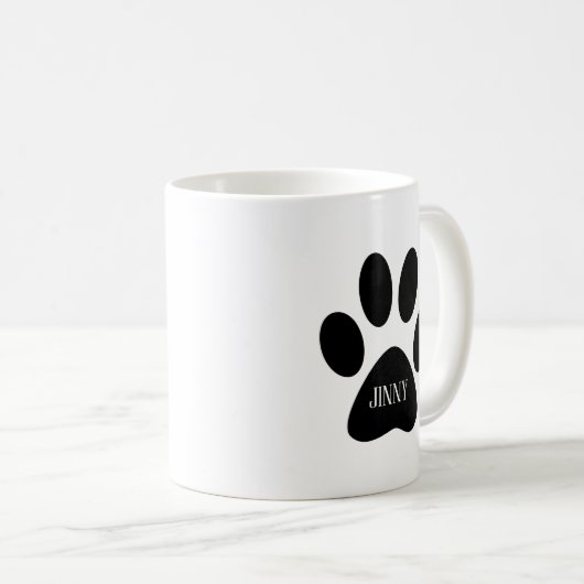 世界の犬最高ののママ、カスタムの写真と名前、コーヒー コーヒーマグカップ (正面右)