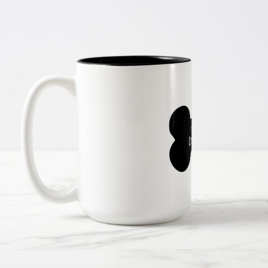 世界の犬最高ののムームボーンツートーンコーヒーマグ ツートーンマグカップ (左)