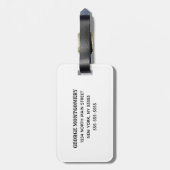 世界の犬最高のパパ引用文6 Photo Collage Script ラゲッジタグ (裏面縦)