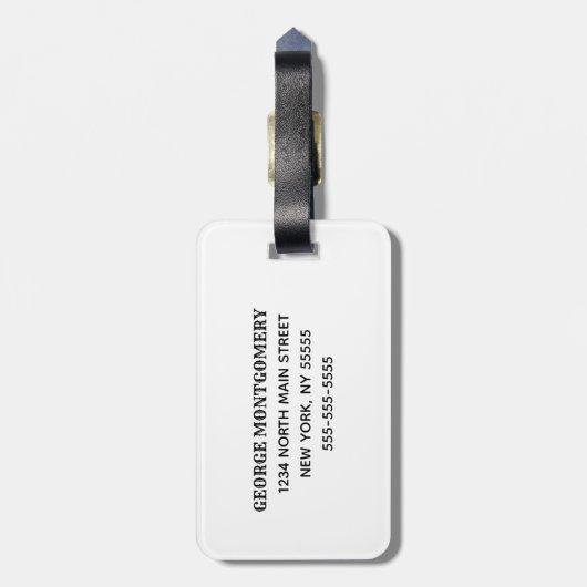 世界の犬最高のパパ引用文6 Photo Collage Script ラゲッジタグ (裏面縦)