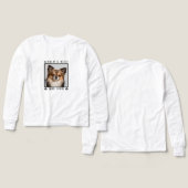 世界の犬最高の母の手がピンクのペットフォトをプリント (デザイン 正面＆背面)