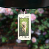 世界の犬最高の母の手がペットの写真のフレームをプリント カーエアーフレッシュナー