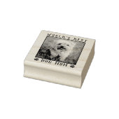 世界の犬最高の母の手がペットの写真のフレームをプリント ラバースタンプ (スタンプ)