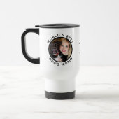 世界の犬最高の母名前をカスタムするペットの写真 トラベルマグ (左)